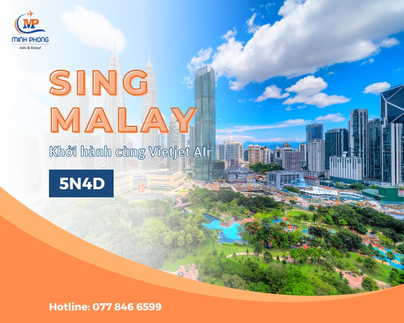 HÀ NỘI – SINGAPORE – MALAYSIA – HÀ NỘI 5N4D (VIETJET AIR)