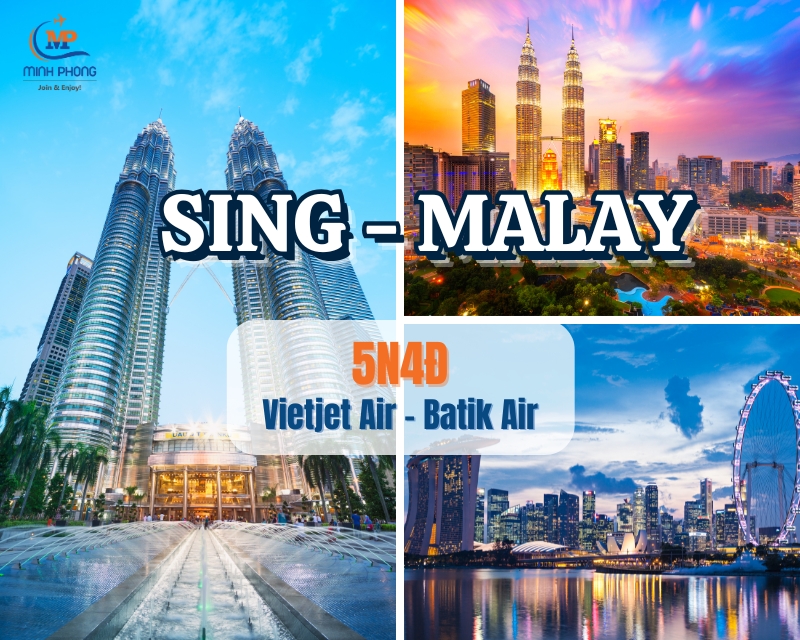 HÀ NỘI – SINGAPORE – MALAYSIA – HÀ NỘI (VIETJET AIR - BATIK AIR)