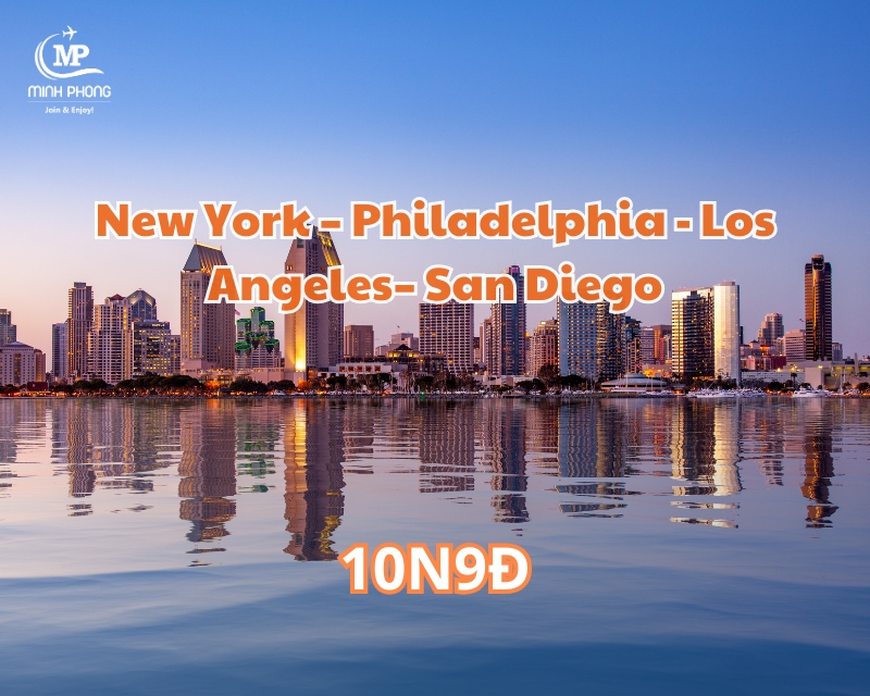 New York – Philadelphia - Los Angeles– San Diego BAY 10N9Đ