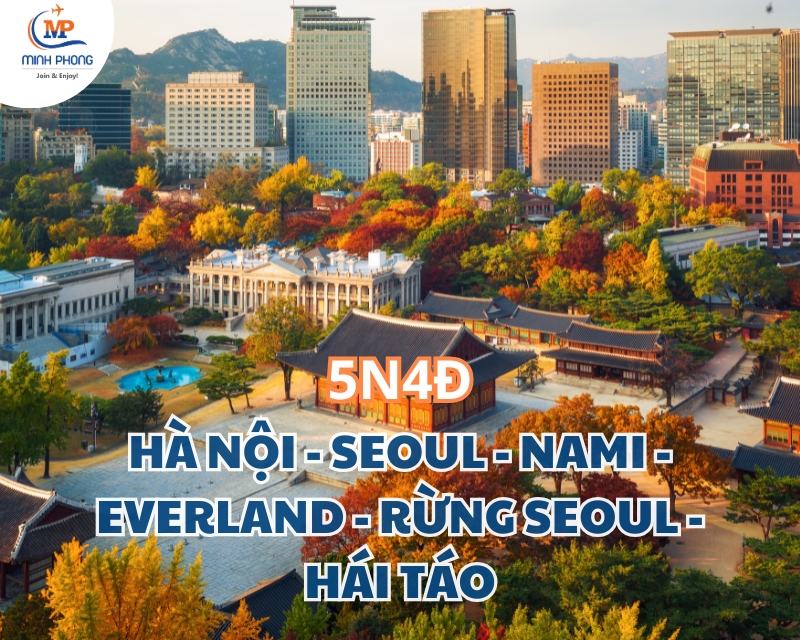 Du lịch HÀ NỘI - SEOUL - NAMI - EVERLAND - RỪNG SEOUL - HÁI TÁO 5N4Đ BAY VNA (bay tối)