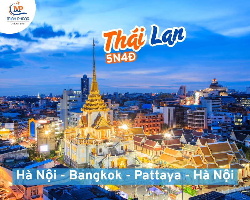 Hà Nội - Bangkok - Pattaya - Hà Nội (bay Vietravel Airlines)