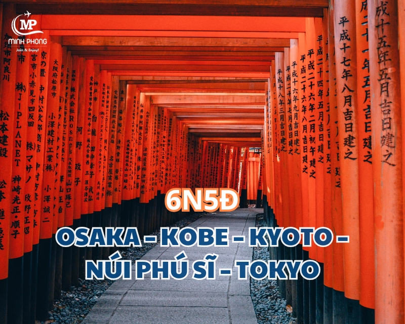 KHÁM PHÁ NHẬT BẢN MÙA HÈ:  OSAKA – KOBE – KYOTO – NÚI PHÚ SĨ – TOKYO 6N5Đ BAY VIETNAM AIRLINES
