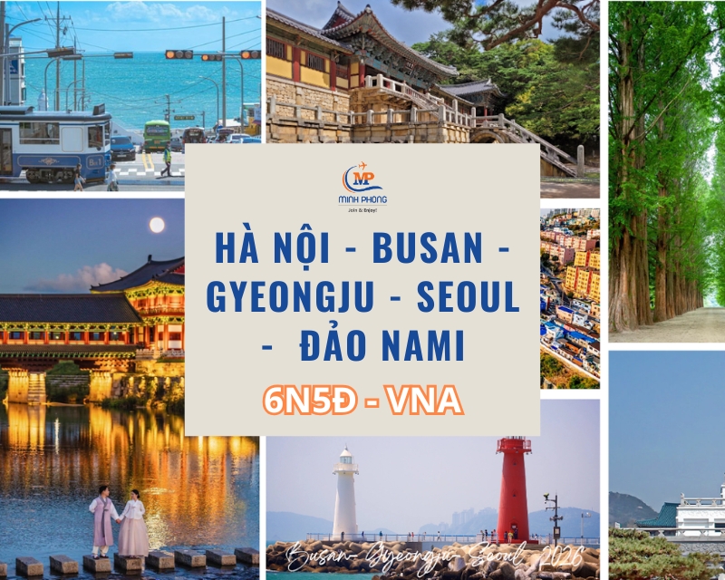 Du lịch Hàn Quốc: HÀ NỘI - BUSAN - GYEONGJU - SEOUL -  ĐẢO NAMI 6 ngày 5 đêm Vietnam Airlines